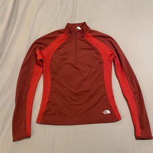 The North Face Flight Series Base Layer Quarter-Zip, Burnt Orange/Red, Size M